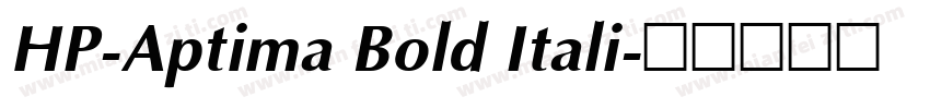 HP-Aptima Bold Itali字体转换
